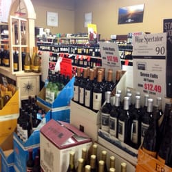 Groves Retail Liquor - Great wine selection---everything in the background...wine, wine, wine!