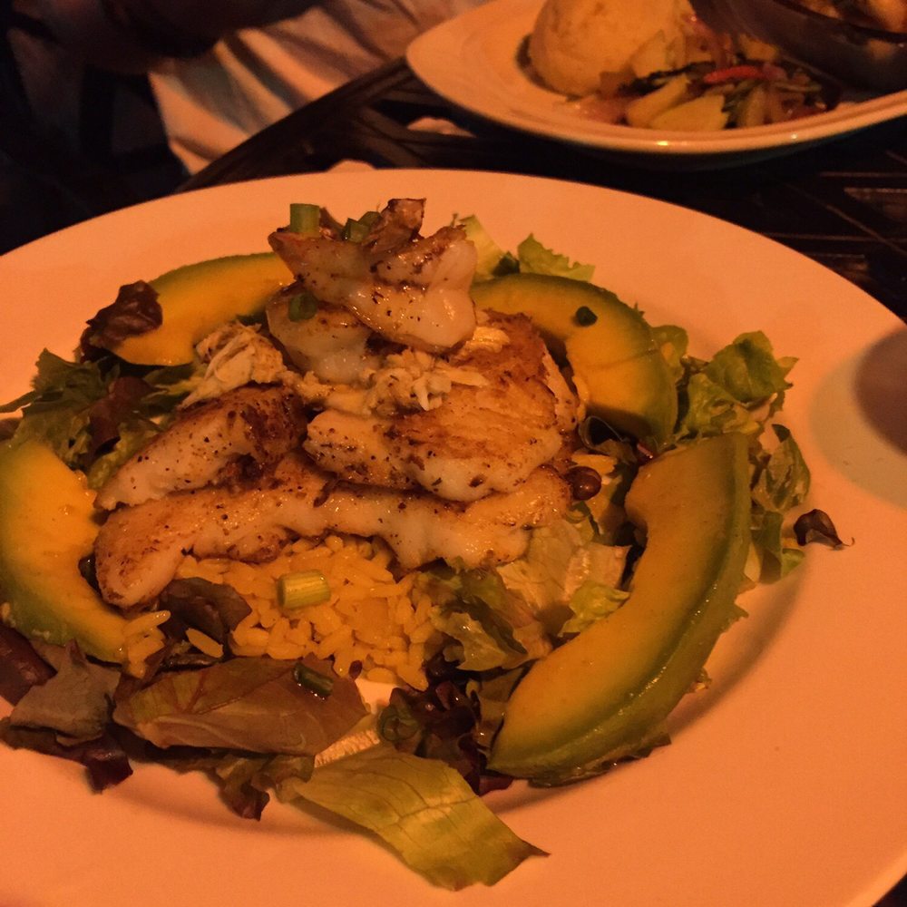 Miss Lucy's Restaurant - Snapper with avocados - Caribbean Near Me - St. John, Virgin Islands