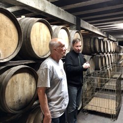 Domaine du Pegau - Chatting with Sebastian, the gracious owner