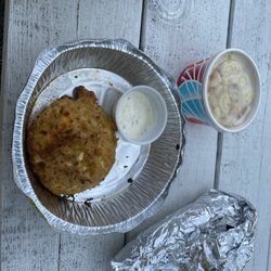 Provider Seafood - Crab cake and other stuff