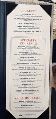 Menu photo 2 Monarch Bay Beach Club Dana Point, CA Menu photo 2 Monarch Bay Beach Club Dana Point, CA