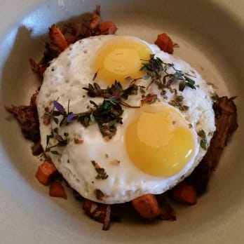 Finch & Fork - Short rib sweet potato hash. - New American Near Me - Santa Barbara, California Finch & Fork - Short rib sweet potato hash. - New American Near Me - Santa Barbara, California