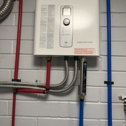 Water-Tite Plumbing - New tankless electric heater installed with all new PEX piping!