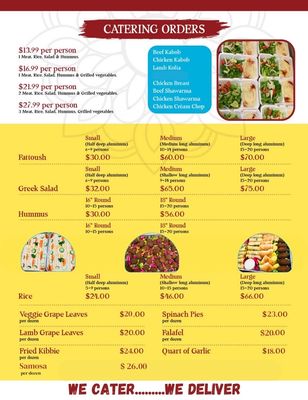 Menu photo 4 Taiz kabob mediterranean Grill Memphis, MI