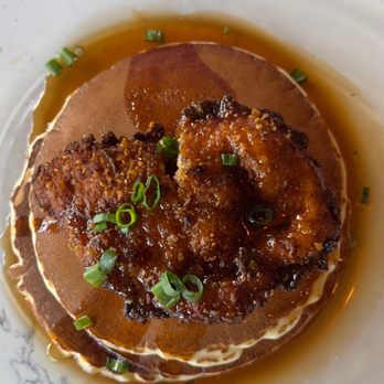 Toasted Gastrobrunch - Crispy Chicken & Cakes with spicy syrup - Breakfast & Brunch Near Me - Oceanside, California Toasted Gastrobrunch - Crispy Chicken & Cakes with spicy syrup - Breakfast & Brunch Near Me - Oceanside, California