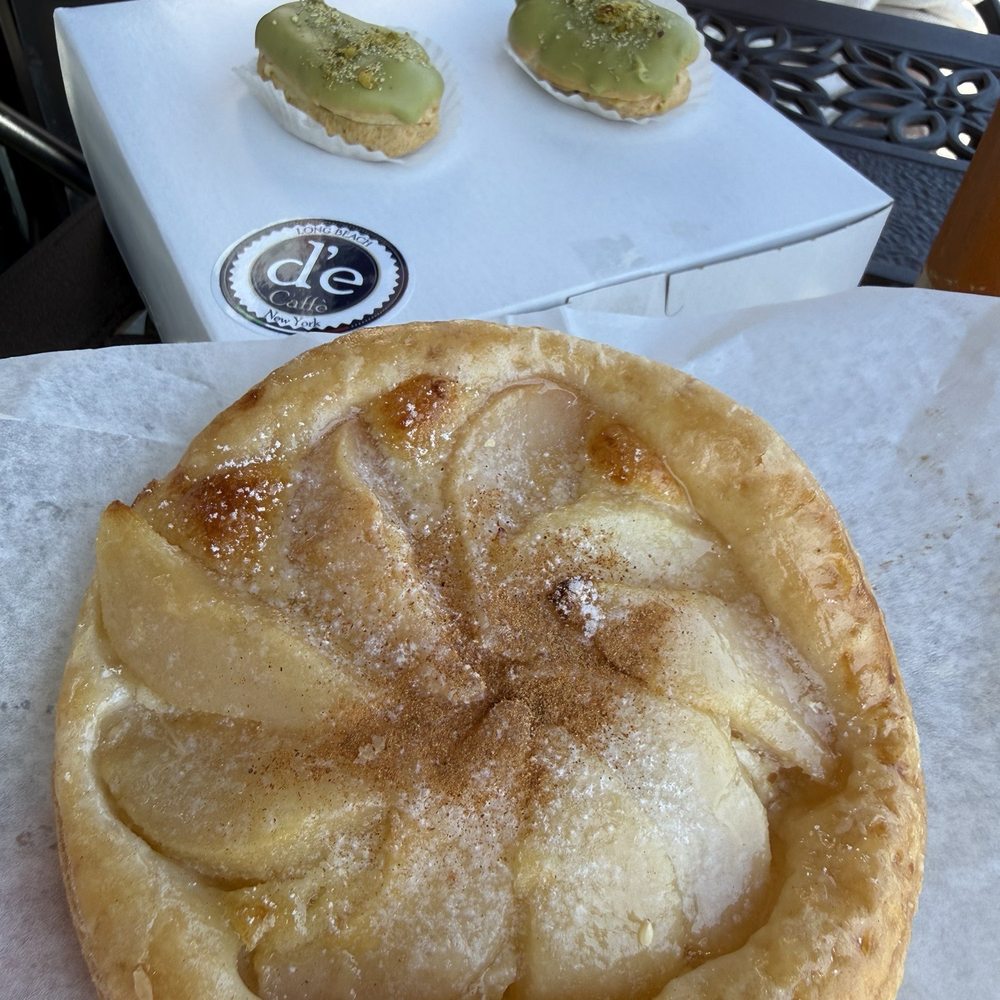 D'eCaffè - Pear tart and too many pistachio eclairs YUM! - Bakeries Near Me - Long Beach, New York