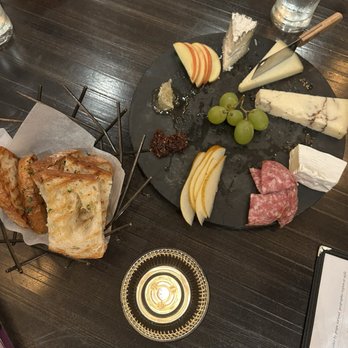 CRU Food & Wine - Made our own four cheese cheese board and added salami - Wine Bars Near Me - Fort Worth, Texas CRU Food & Wine - Made our own four cheese cheese board and added salami - Wine Bars Near Me - Fort Worth, Texas