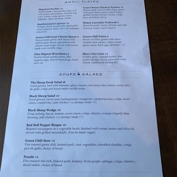 Black Sheep Cafe - Menu Jan 2022 - New American Near Me - Provo, Utah
