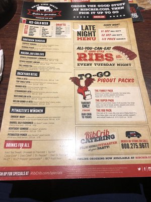 Menu photo 8 RibCrib BBQ Muskogee, OK Menu photo 8 RibCrib BBQ Muskogee, OK