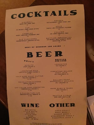 Menu photo 8 Game Room Chicago, IL