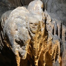 Melrose Caverns - Indian carving