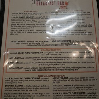 Gochas Breakfast Bar | Cascade - Brunch Menu! - Wine Bars Near Me - Atlanta, Georgia Gochas Breakfast Bar | Cascade - Brunch Menu! - Wine Bars Near Me - Atlanta, Georgia