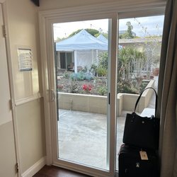 Brentwood Health Care Center - View from room 4 overlooking the patio, bed B. (4B)