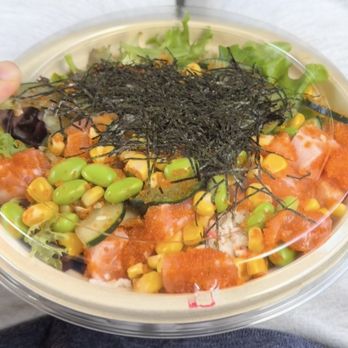 Poké House - Warm Springs - Small Build Your Own (2 Scoops) Salmon, edamame, corn, cucumber, crab salad, spring mix, tobiko, brown rice, seaweed - Seafood Near Me - Fremont, California Poké House - Warm Springs - Small Build Your Own (2 Scoops) Salmon, edamame, corn, cucumber, crab salad, spring mix, tobiko, brown rice, seaweed - Seafood Near Me - Fremont, California