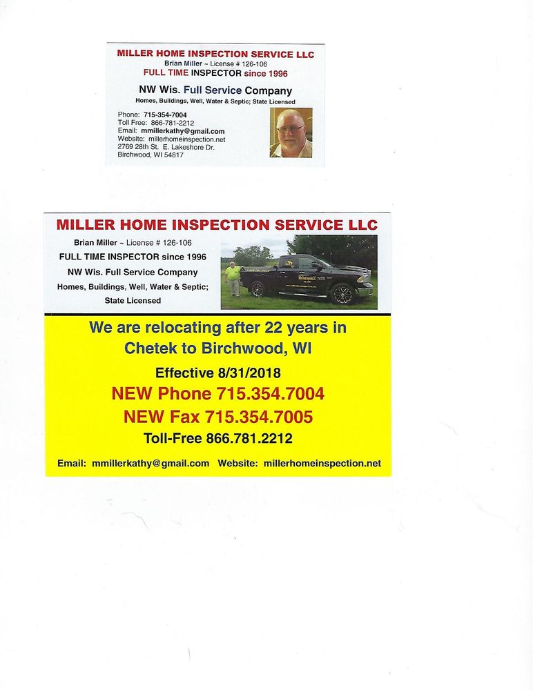 Slide of Miller Home Inspection
