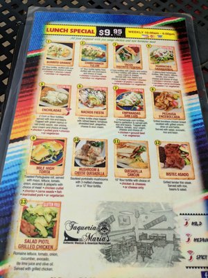 Menu photo 3 Taqueria Maria's Jamesburg, NJ