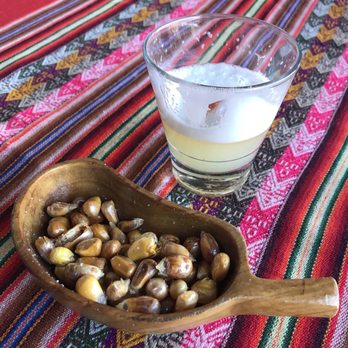 Inca's Peruvian Cuisine - Pisco Sour and Peruvian roasted corn - Latin American Near Me - Tucson, Arizona Inca's Peruvian Cuisine - Pisco Sour and Peruvian roasted corn - Latin American Near Me - Tucson, Arizona