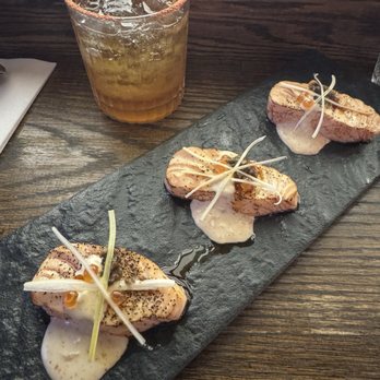 Kin Ramen - SALMON TATAKI - Ramen Near Me - New York, New York Kin Ramen - SALMON TATAKI - Ramen Near Me - New York, New York