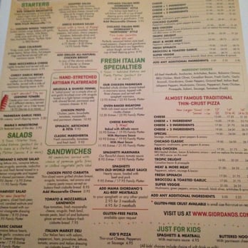 Giordano's - Menu clearly showing their Kissimmee location and phone number - Pizza Near Me - Kissimmee, Florida Giordano's - Menu clearly showing their Kissimmee location and phone number - Pizza Near Me - Kissimmee, Florida