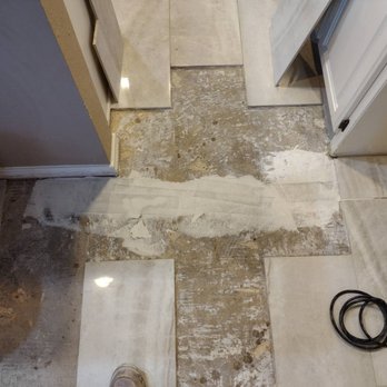 Superior Tile Solutions - During crack repair process - Tiling Near Me Superior Tile Solutions - During crack repair process - Tiling Near Me