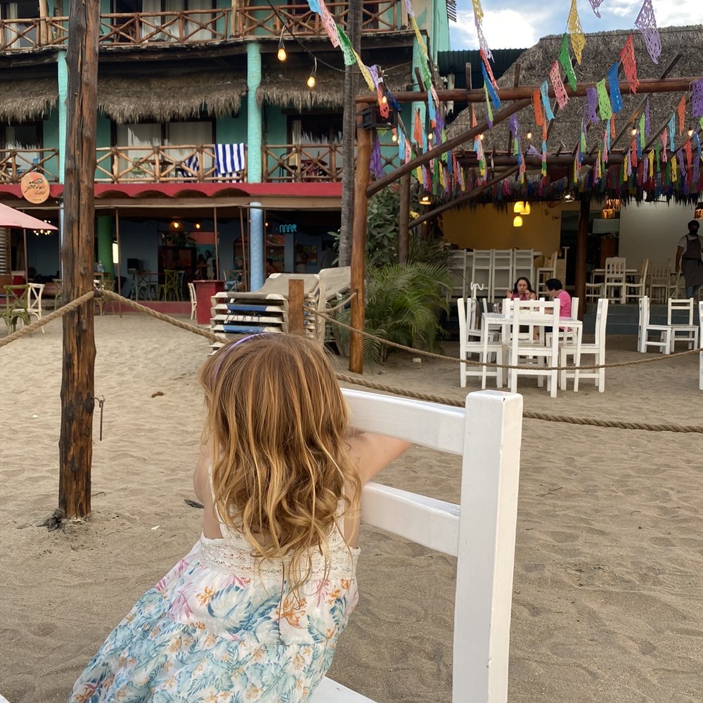 Alas Blancas - Ambiance is a 10! Sunset with sand under your feet. - Mexican Near Me - Sayulita, NAY Alas Blancas - Ambiance is a 10! Sunset with sand under your feet. - Mexican Near Me - Sayulita, NAY