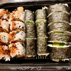 Sushi Express - Sweet potato roll, avocado roll, futo maki roll (all vegan)