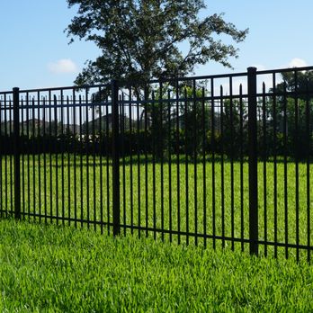 Pelican Fence - A Black Aluminum fence perfect for any backyard. This fence is maintenance free and backed by a limited lifetime manufacturer's warranty. - Fences & Gates Near Me Pelican Fence - A Black Aluminum fence perfect for any backyard. This fence is maintenance free and backed by a limited lifetime manufacturer's warranty. - Fences & Gates Near Me