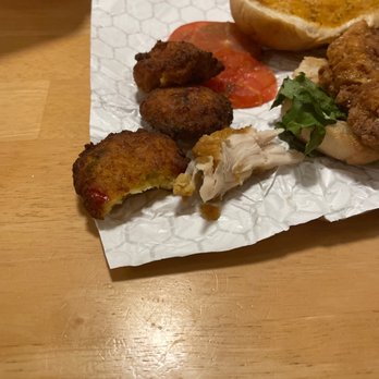 Emerald City Fish & Chips - Crab Puppies and Chips Chicken Po'Boy - Fish & Chips Near Me - Seattle, Washington