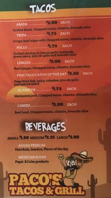 Menu photo 7 Pacos Tacos and Grill Las Vegas, NV Menu photo 7 Pacos Tacos and Grill Las Vegas, NV