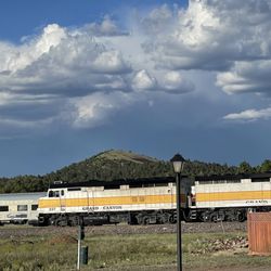 Railside Rv Ranch - Rail side RV Ranch, Williams, Arizona, June 16, 2023 - Train that takes people from Willams to the South Rim of the Grand Canyon