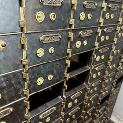 Vintage post office boxes