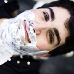 Jerry's Barber Shop - Straight-edge shave and warm towels.