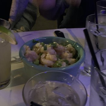 The Front Porch Piano Bar & Restaurant - Bang bang shrimp - object is smaller than it appears in mirror. Aka, these are boosted up by a bed of shredded soggy lettuce! - Lounges Near Me - Ogunquit, Maine