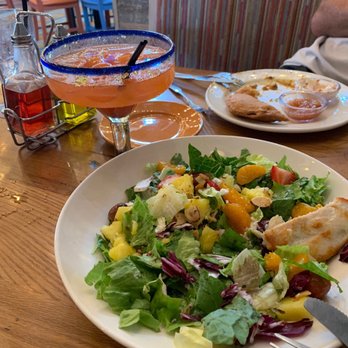 Bahama Breeze - Beef Empanadas, and a Caribbean chicken salad, and of course a Strawberry Margarita on the rocks! - Bars Near Me - Gainesville, Florida Bahama Breeze - Beef Empanadas, and a Caribbean chicken salad, and of course a Strawberry Margarita on the rocks! - Bars Near Me - Gainesville, Florida