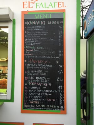 Menu photo 1 El Falafel Warsaw, MZ