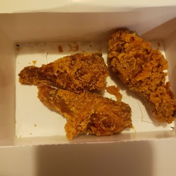 Golden Chick - two pieces of fried chicken in a box - Fast Food Near Me - Taylor, Texas