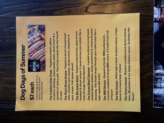 Menu photo 1 Notch 8 Brewery Annapolis Junction, MD
