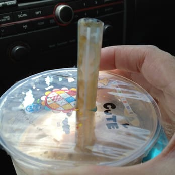 Juice Bar - Boba trail left in straw - sign that the boba was too mushy. - Juice Bars & Smoothies Near Me - Temecula, California