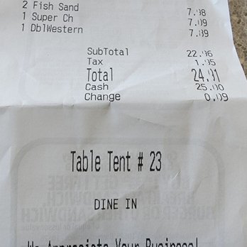 Carl's Jr - The receipt saying they are here to please any and all customers. - Fast Food Near Me - La Mesa, California