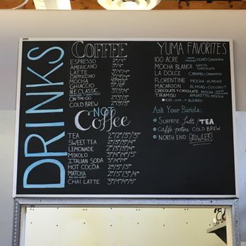 North End Coffeehouse - Drink menu - Coffee & Tea Near Me - Yuma, Arizona North End Coffeehouse - Drink menu - Coffee & Tea Near Me - Yuma, Arizona