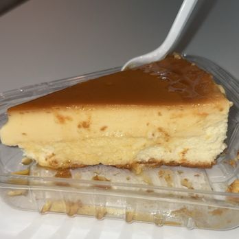 Lety's Bakery and Café - Flan Cheesecake- delicious but I recommend you eat it then & there - Coffee & Tea Near Me - Jackson Heights, New York