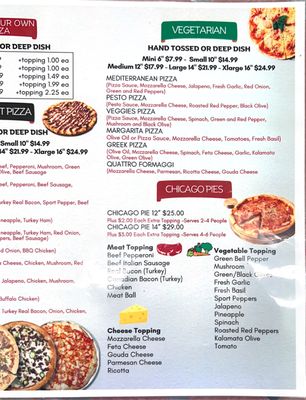 Menu photo 2 Chicago Pizza and Pasta Irving, TX Menu photo 2 Chicago Pizza and Pasta Irving, TX