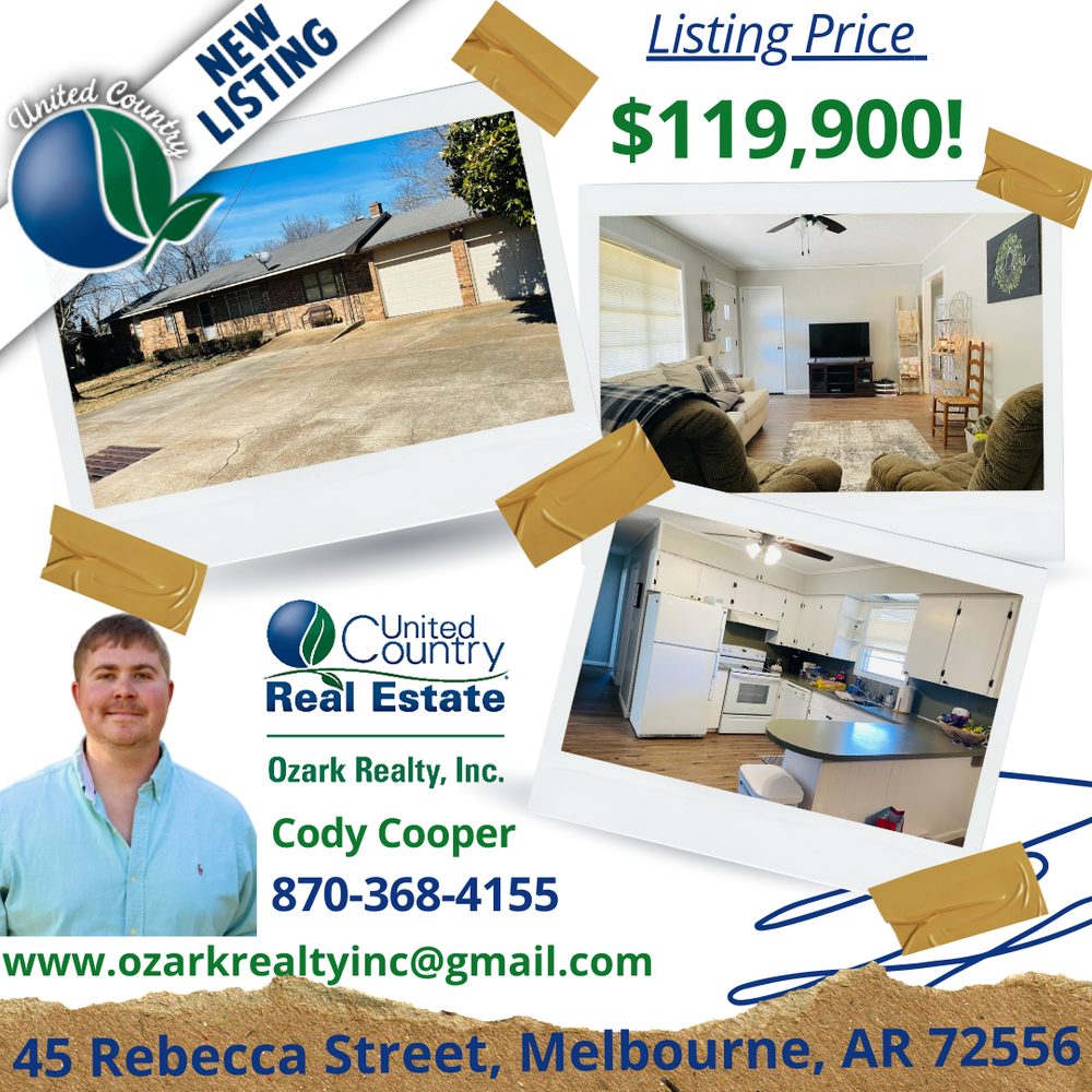 UNITED COUNTRY OZARK REALTY Updated June 2024 Request Information