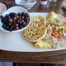 Lobster and shrimp omelette Lobster and shrimp omelette