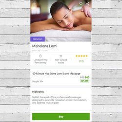 Mahelona Lomi - Groupon