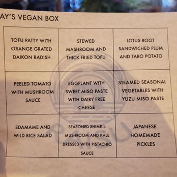 Raisu - Items in the Vegan Bento in July 2019 ($26) - Japanese Near Me - Vancouver, British Columbia Raisu - Items in the Vegan Bento in July 2019 ($26) - Japanese Near Me - Vancouver, British Columbia