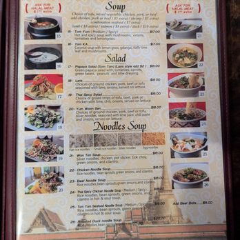 Sala Thai - Menu (soup, salad, & noodles soup) - Thai Near Me - Richmond, California Sala Thai - Menu (soup, salad, & noodles soup) - Thai Near Me - Richmond, California