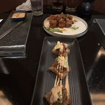 Kimonos - Crispy pan seared rice and karaage chicken - Sushi Bars Near Me - Lake Buena Vista, Florida