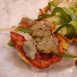 Bellacino's Pizza & Grinders - We did not remove any meat! This is how it appears on the sandwich with the heavy bed of raw green bell peppers and onions removed.