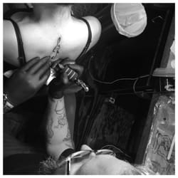 Death Or Glory - Dolphin/Music Tattoo done by Adrian